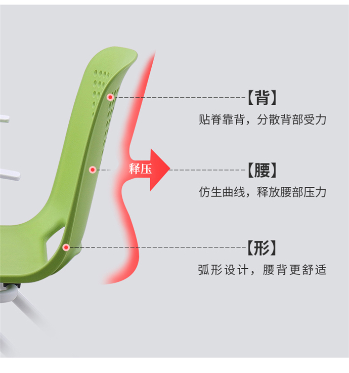 弓形培訓椅